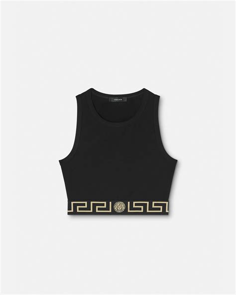 Versace Greca Border Crop Top for Women .